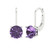7.5mm Round-Cut Drop Earrings