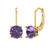 7.5mm Round-Cut Drop Earrings