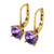 7.5mm Round-Cut Drop Earrings