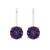 8.0mm Round-Cut Drop Earrings