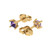 3.5mm Princess-Cut Stud Earrings
