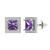 2.24 cttw 5.5mm Princess-Cut Stud Earrings