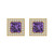 2.24 cttw 5.5mm Princess-Cut Stud Earrings