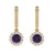 2.235 cttw 6mm Round-Cut Drop Earrings