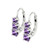 4mm Round-Cut Drop Earrings