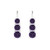 4mm Round-Cut Drop Earrings