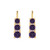 4mm Round-Cut Drop Earrings
