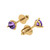 0.5 cttw 4.0mm Round-Cut Stud Earrings — Design E093