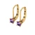 4.0mm Round-Cut Drop Earrings