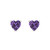 5mm Heart-Cut Stud Earrings