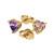 Heart-Cut Stud Earrings