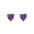 Heart-Cut Stud Earrings