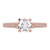 0.56 cttw Round-Cut Solitaire Engagement Ring with Accents