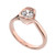 0.67 cttw Round-Cut Solitaire Engagement Ring