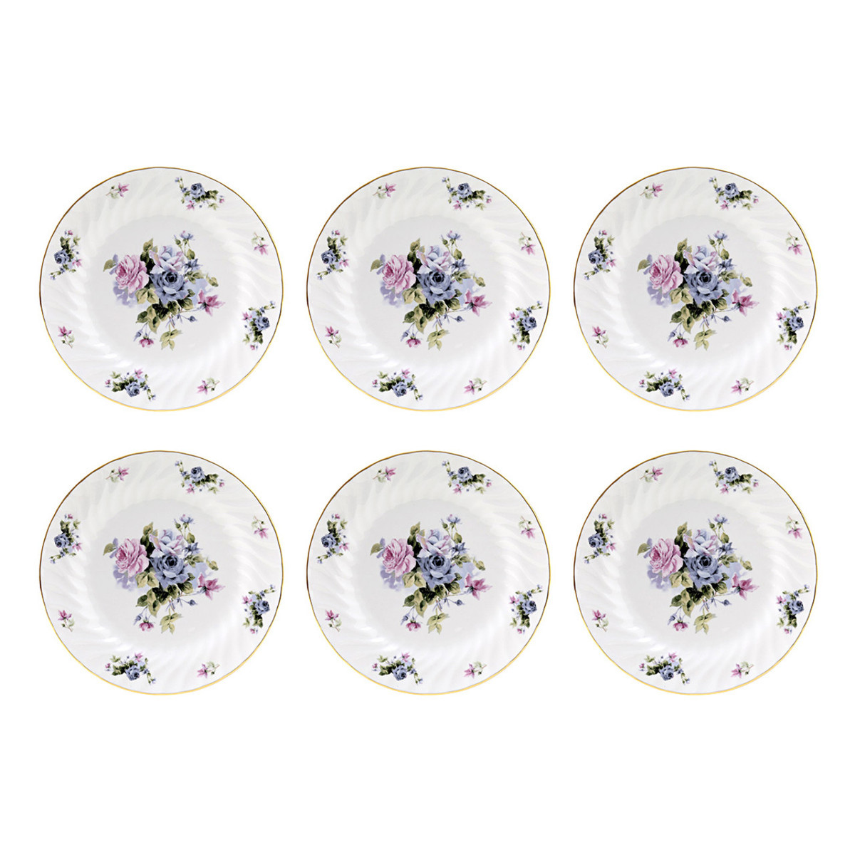 Serafina Porcelain 7.5 inch Dessert Plates - Set of 6