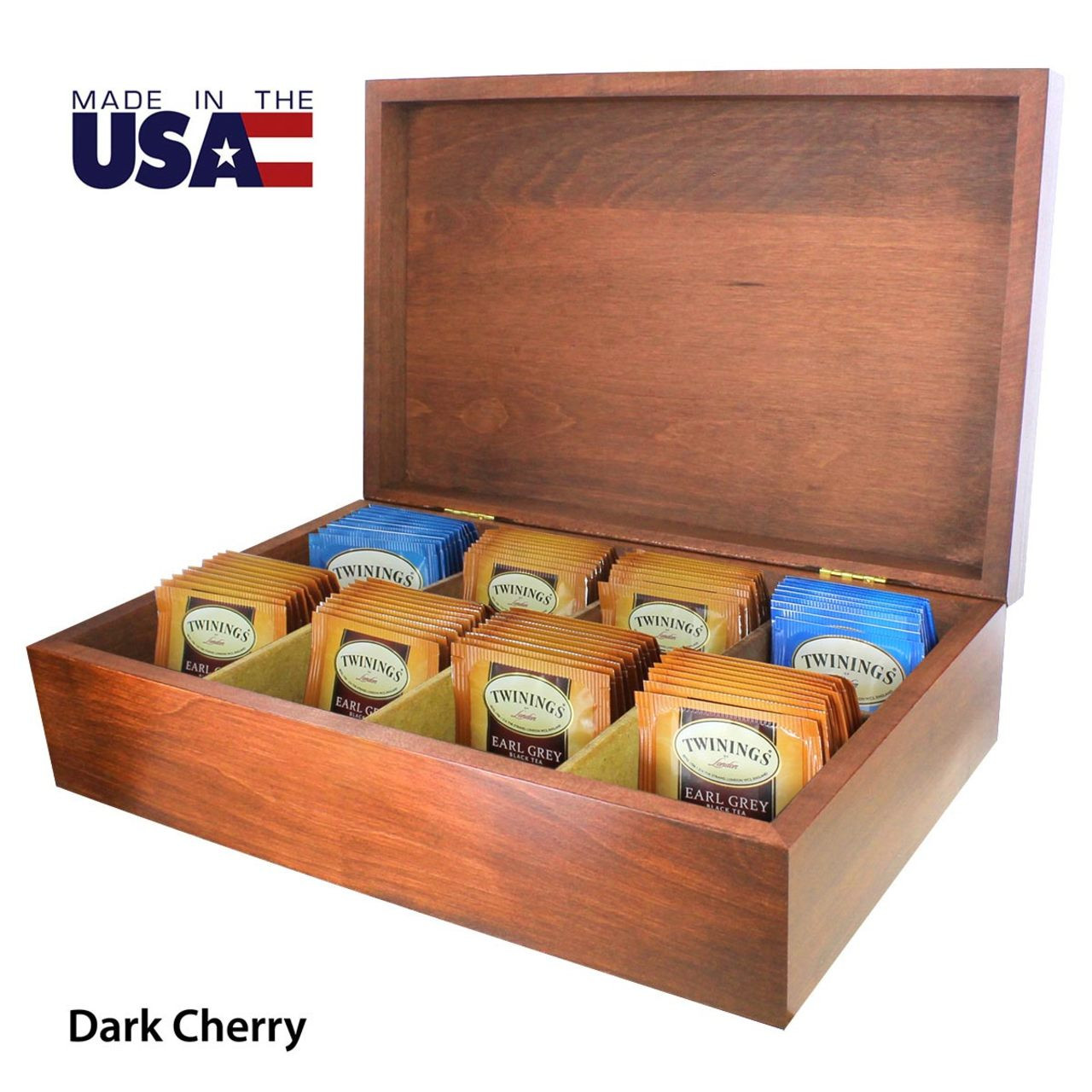 Tea Chests with Tea - Twinings' Earl Grey Selections Light (US Made)