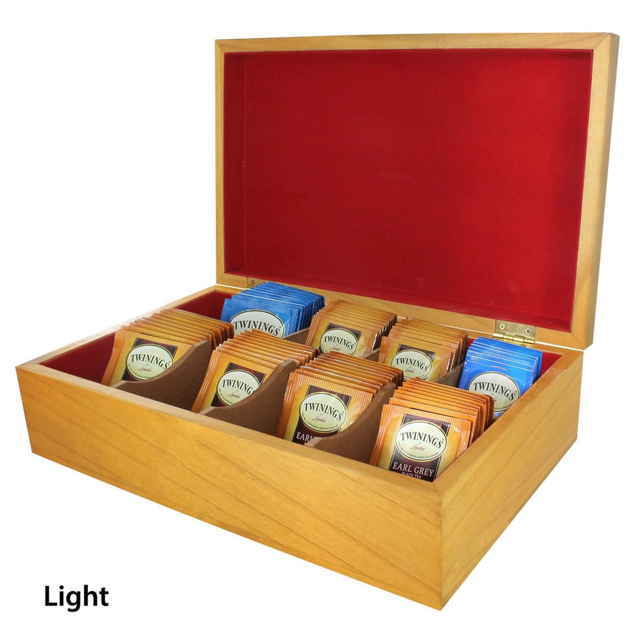 Tea Chests with Tea - Twinings' Earl Grey Selections Light (US Made)
