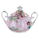 Shabby Rose Pink Porcelain Tea Set