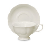 Full Porcelain White Tea Set - Diana