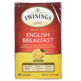 Twinings English Breakfast Tea - Lemon - 20 count