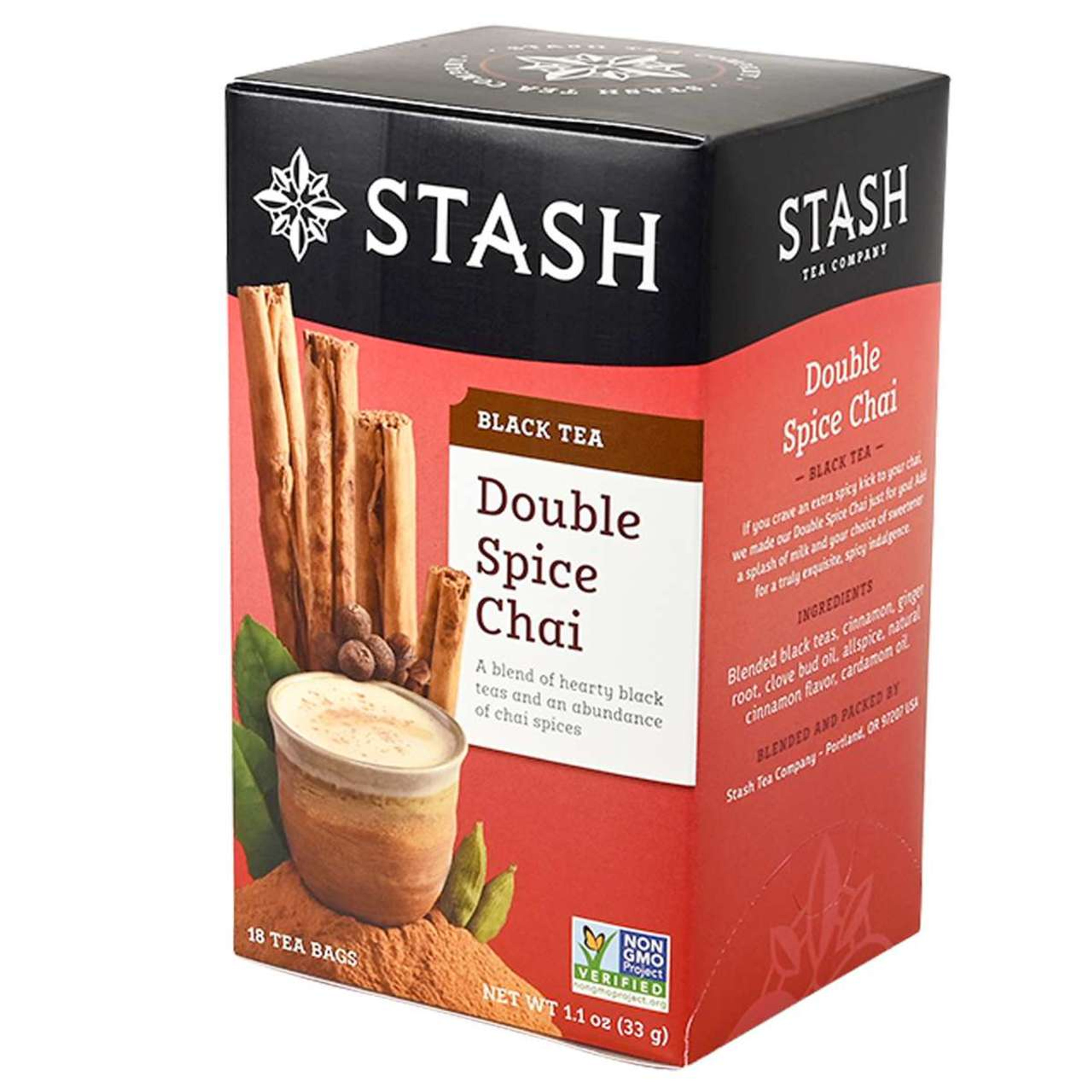 Stash Double Spice Chai Black Tea - 18 count