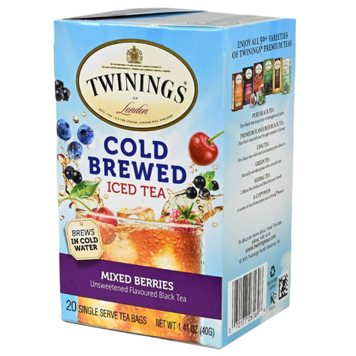 Twinings' Cold Brewed Iced Tea Mixed Berries - 20 count