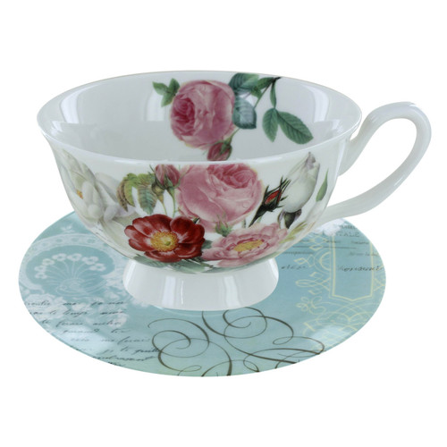 Set of 6 Botanic Garden Tea Cups and Saucers