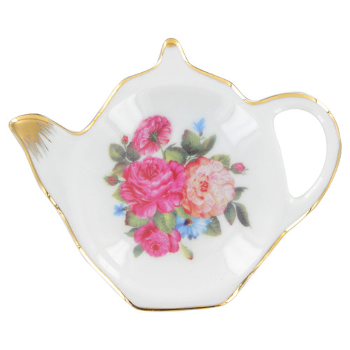 Sandra's Rose Bone China - Tea Bag Holder - Set of 4 Sandra's Rose Bone China - Tea Bag Holder - Set of 4