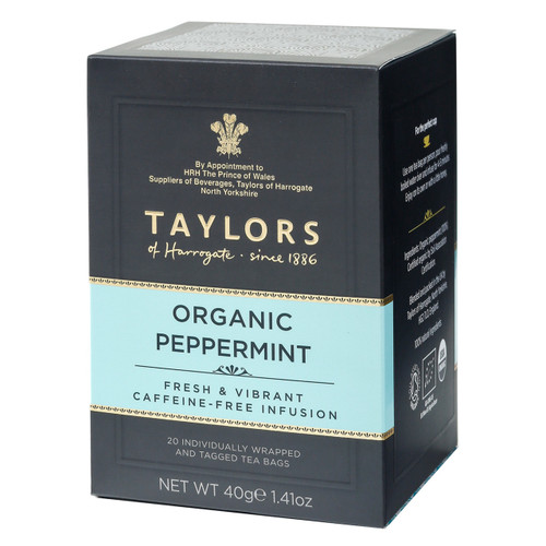 Taylors of Harrogate Organic Peppermint String and Tag Teabags, 20ct Taylors of Harrogate Organic Peppermint String and Tag Teabags, 20ct