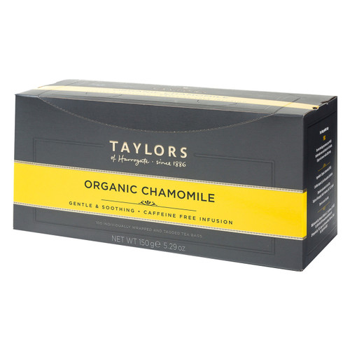 Taylors of Harrogate Organic Chamomile - String & Tag 100 count Taylors of Harrogate Organic Chamomile - String & Tag 100 count