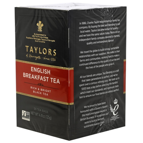 Taylors of Harrogate - English Breakfast Tea Bags - 50 count Taylors of Harrogate - English Breakfast Tea Bags - 50 count