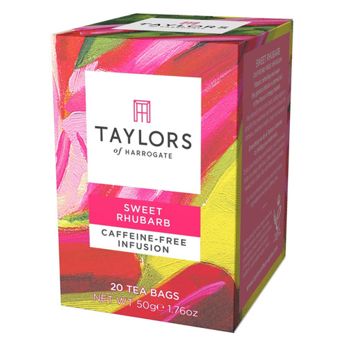 Taylors of Harrogate Tea - Sweet Rhubarb Infusion Herbal Tea - 20 count Taylors of Harrogate Tea - Sweet Rhubarb Infusion Herbal Tea - 20 count
