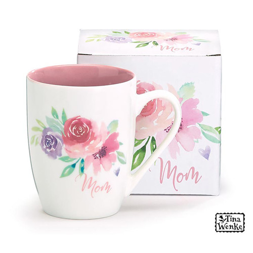 Mothers Day Coffee Mug, Tea Cup, Floral, Flowers - 12oz - Mom Gifts -  Mothers Day