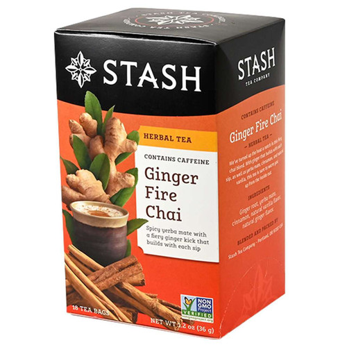 Stash Ginger Fire Chai Herbal Tea - 18 count