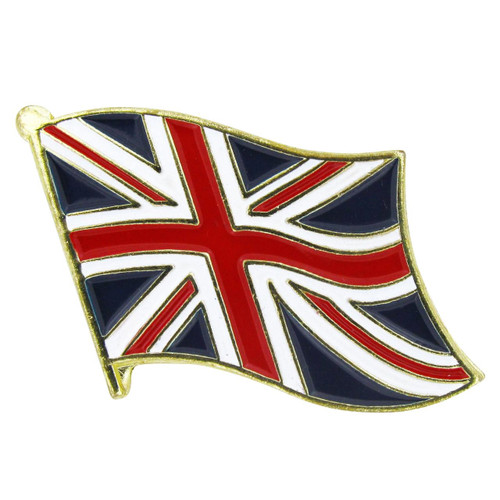 United Kingdom Flag Lapel Pin - Single - 3/4" x 1/2"