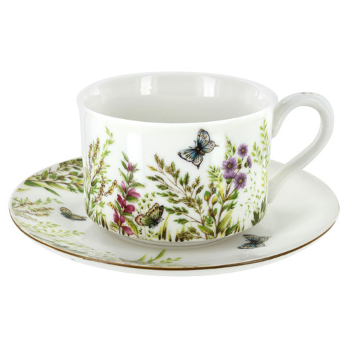Majestic Meadows Cup and Saucer Set of 4