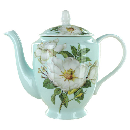 Blue Magnolia Bone China - 4 Cup Teapot