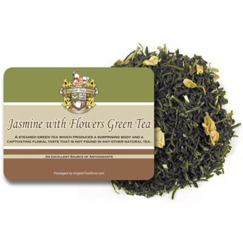 Jasmine with Flowers Green Tea - Loose Leaf Bulk - 5LB