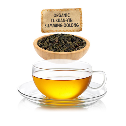 Organic Ti Kuan Yin Slimming Oolong Tea - Loose Leaf - Sampler Size - 1oz