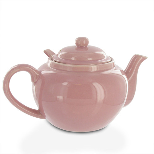 Satin Teapot - Ceramic Teapot with Infuser, Stainless Steel