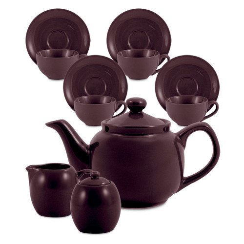 Amsterdam Tea Set - 6 Cup - Plum