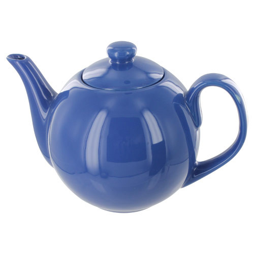 Teaz Cafe Teapot with Stainless Steel Infuser - 40oz - Blue