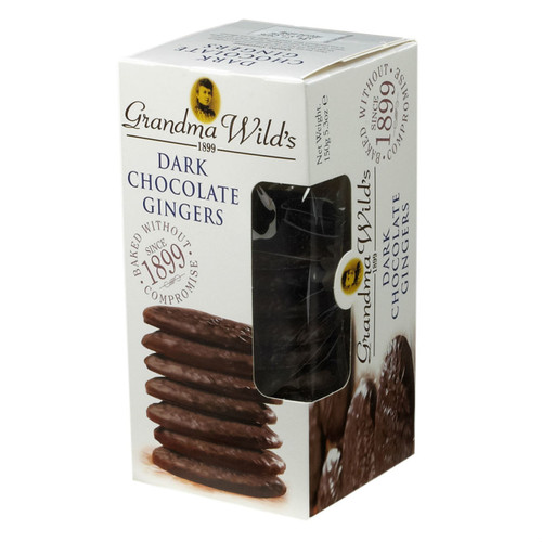 Grandma Wild’s Dark Chocolate Gingers – 5.3 oz.  (150g)