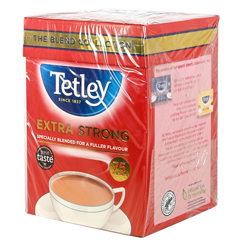 Buy Tetley Extra Strong Black Tea Bags 100 pack 200g