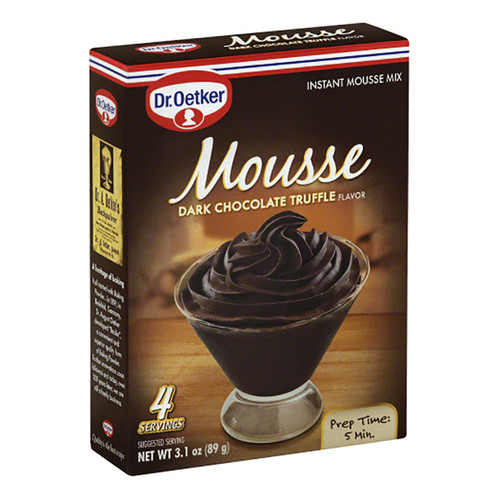 Dr. Oetker Mousse Supreme Dark Chocolate Truffle Instant Dessert Mix - 3.1oz (89g)