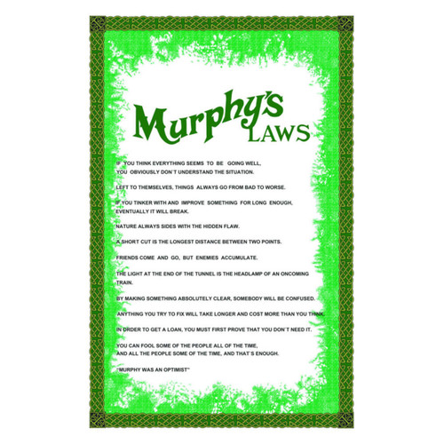 Murphy's Laws Tea Towel