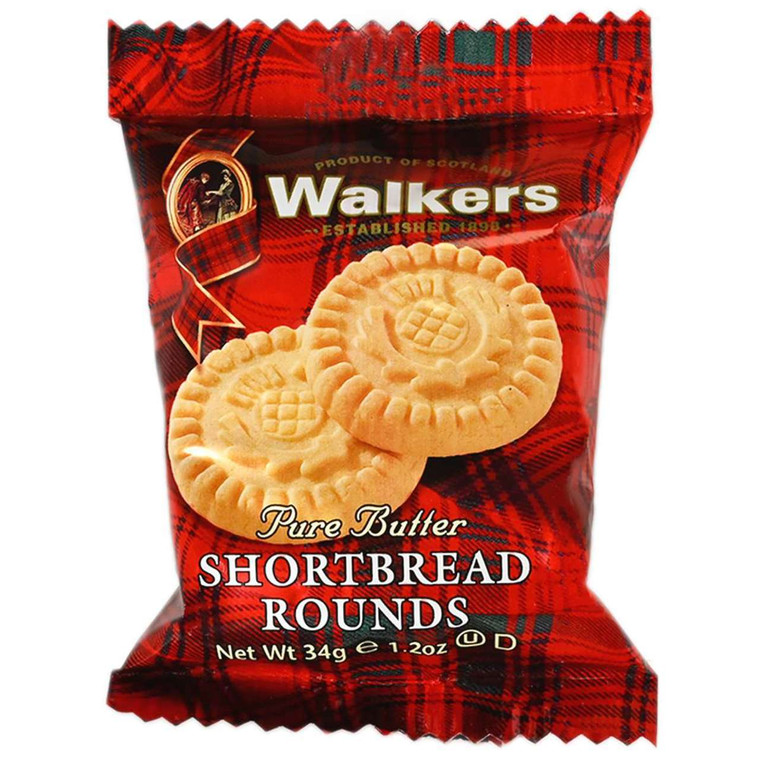 Walkers Pure Butter Shortbread Rounds - 1.2oz (34g)