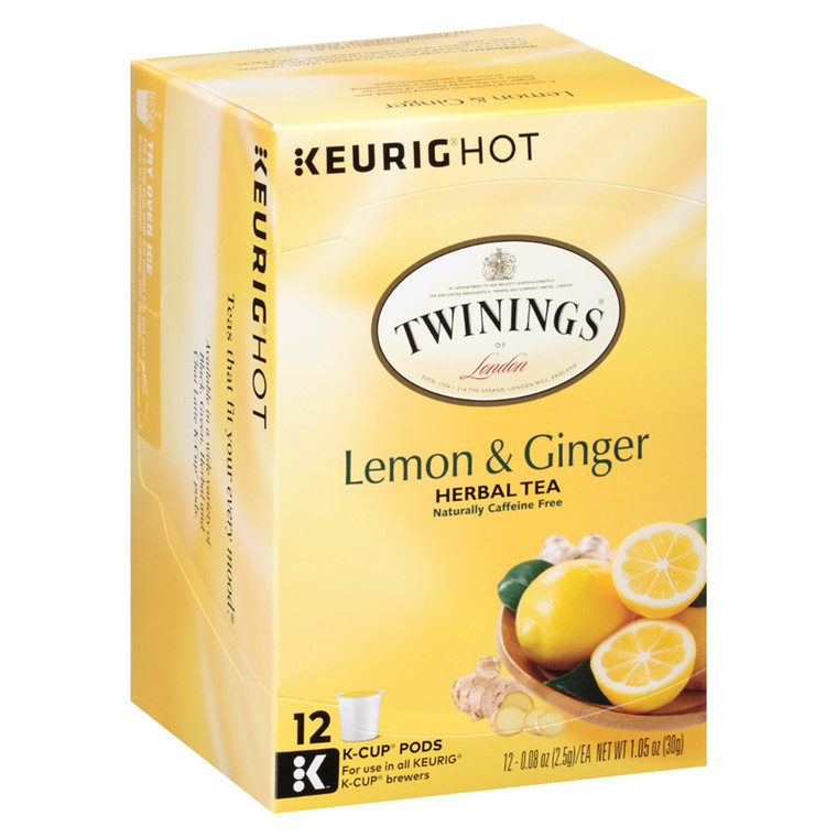 Twining's Lemon & Ginger Tea K-Cups - 12 count