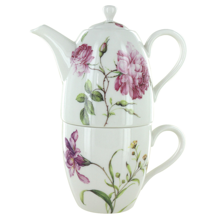 Dahlia 3 Piece Tall Tea For One Set