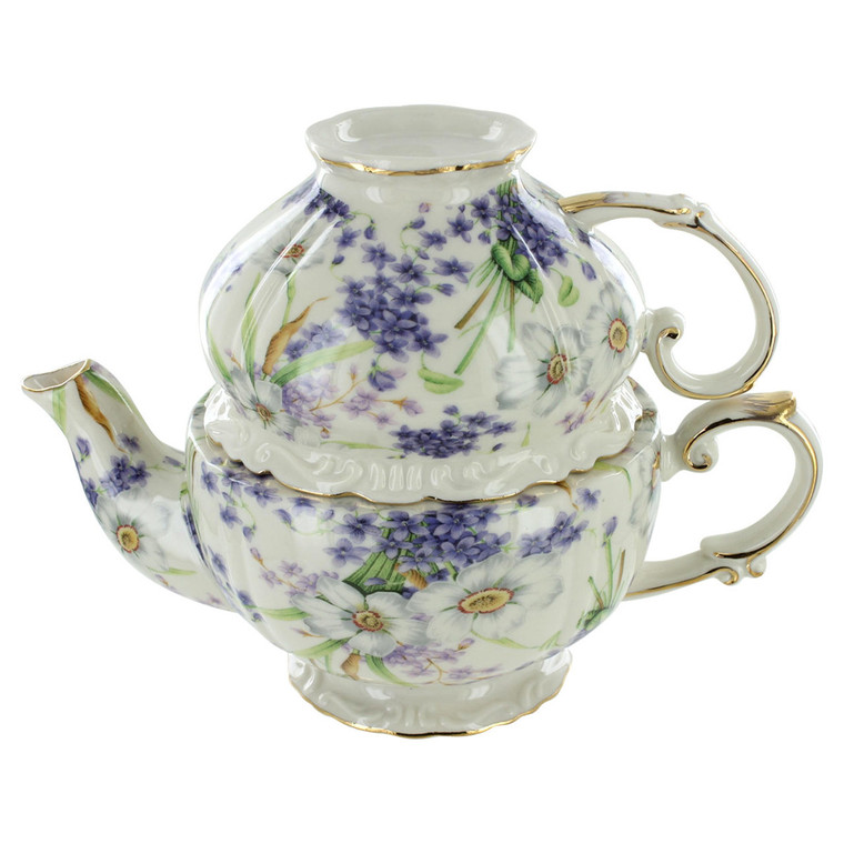 Blue Violet Porcelain - Tea for One